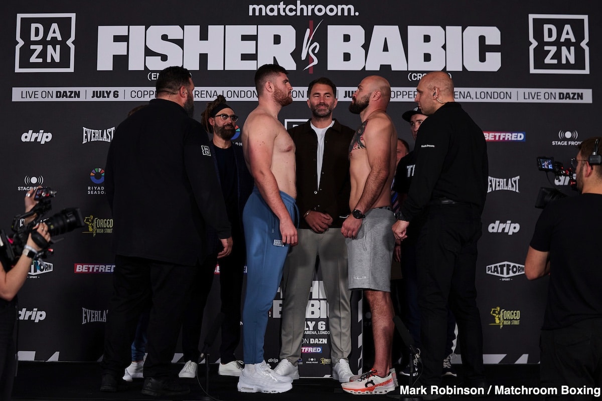 Alen Babic, Johnny Fisher Weigh-In; Babic Says He Hopes “We're Going To Spend Weeks In Hospital”