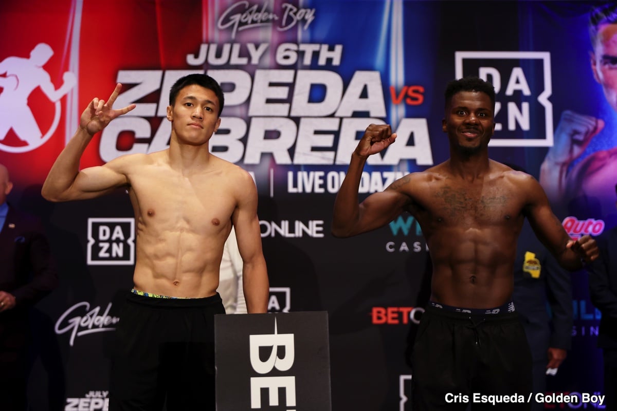 Saturday's DAZN Weights: William Zepeda vs. Giovanni Cabrera