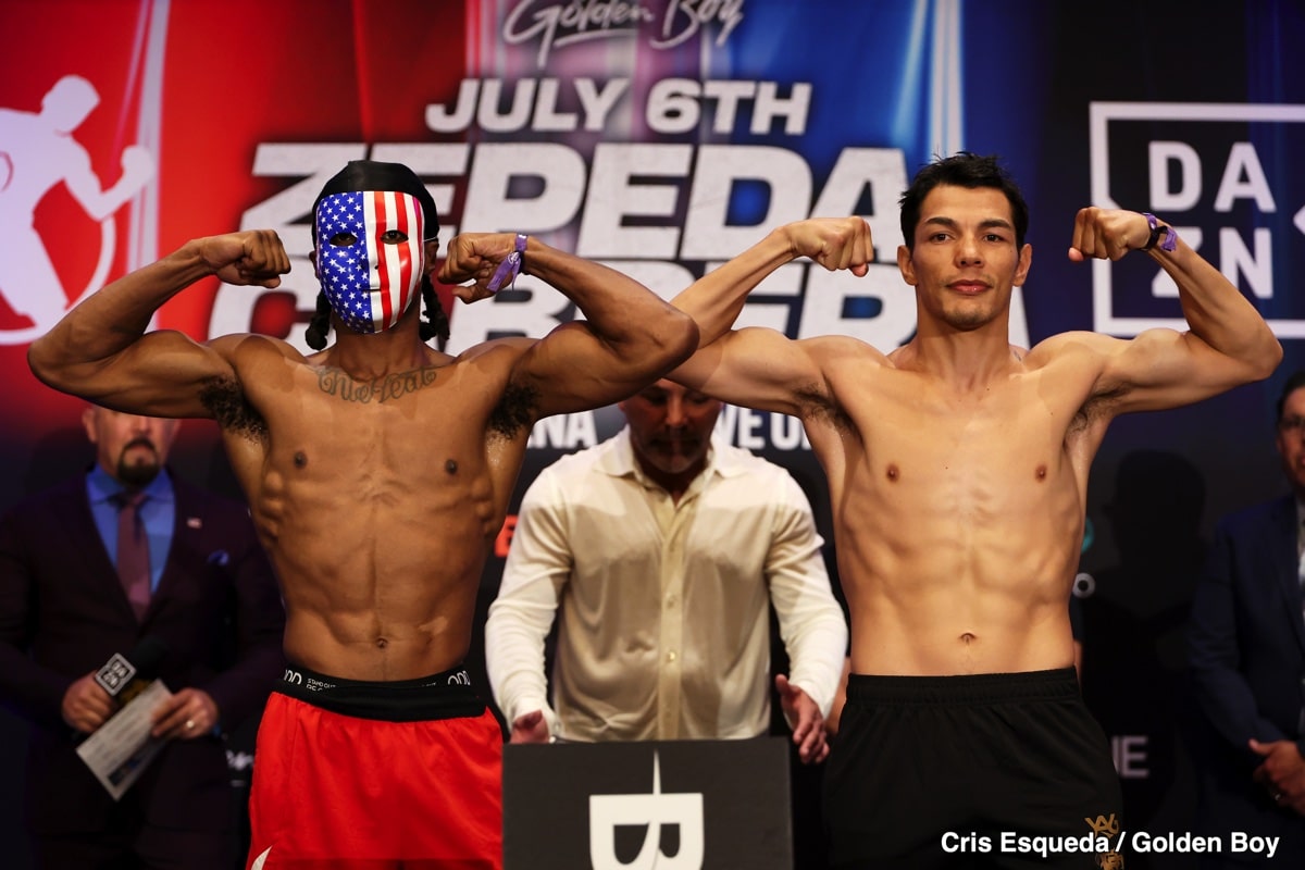 Saturday's DAZN Weights: William Zepeda vs. Giovanni Cabrera