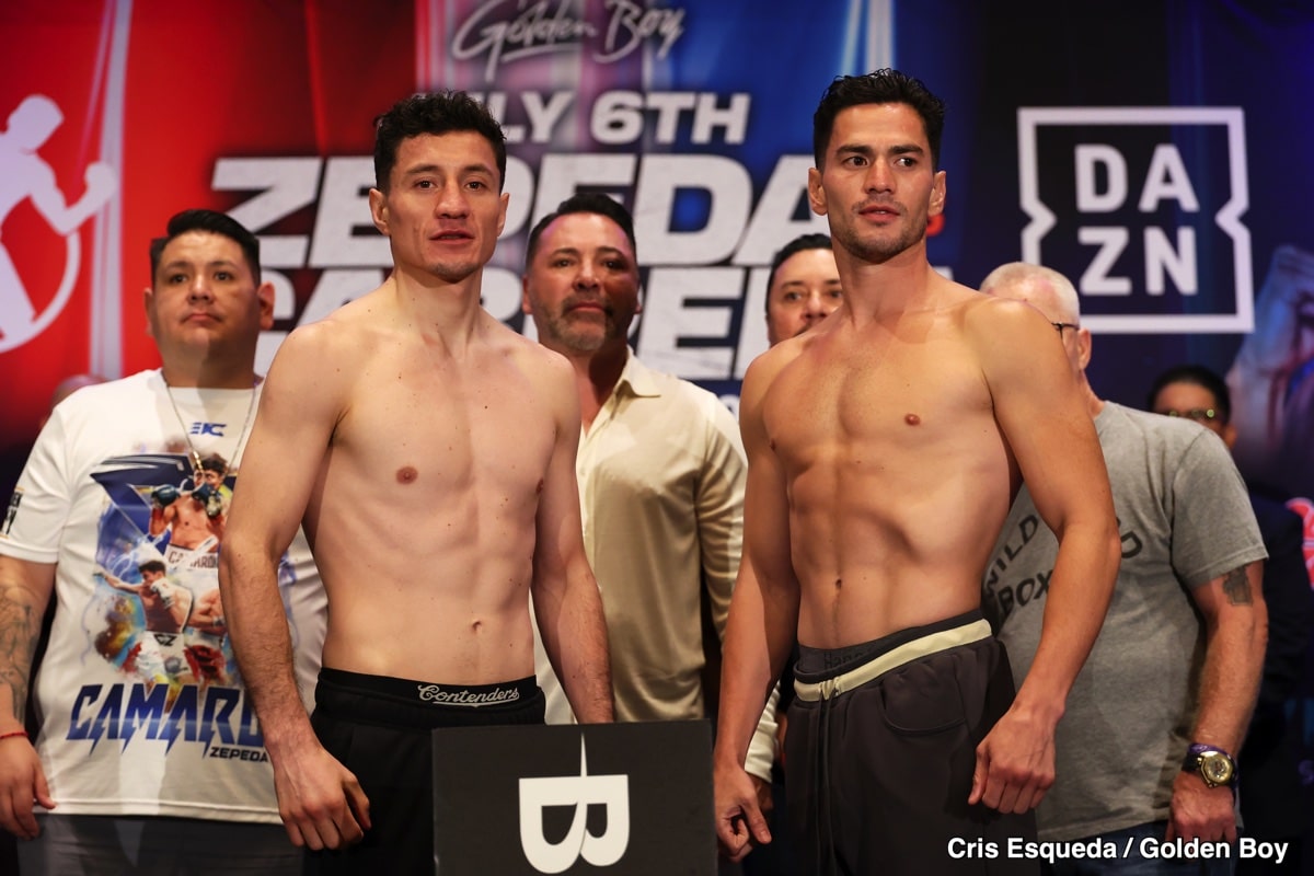 Saturday's DAZN Weights: William Zepeda vs. Giovanni Cabrera