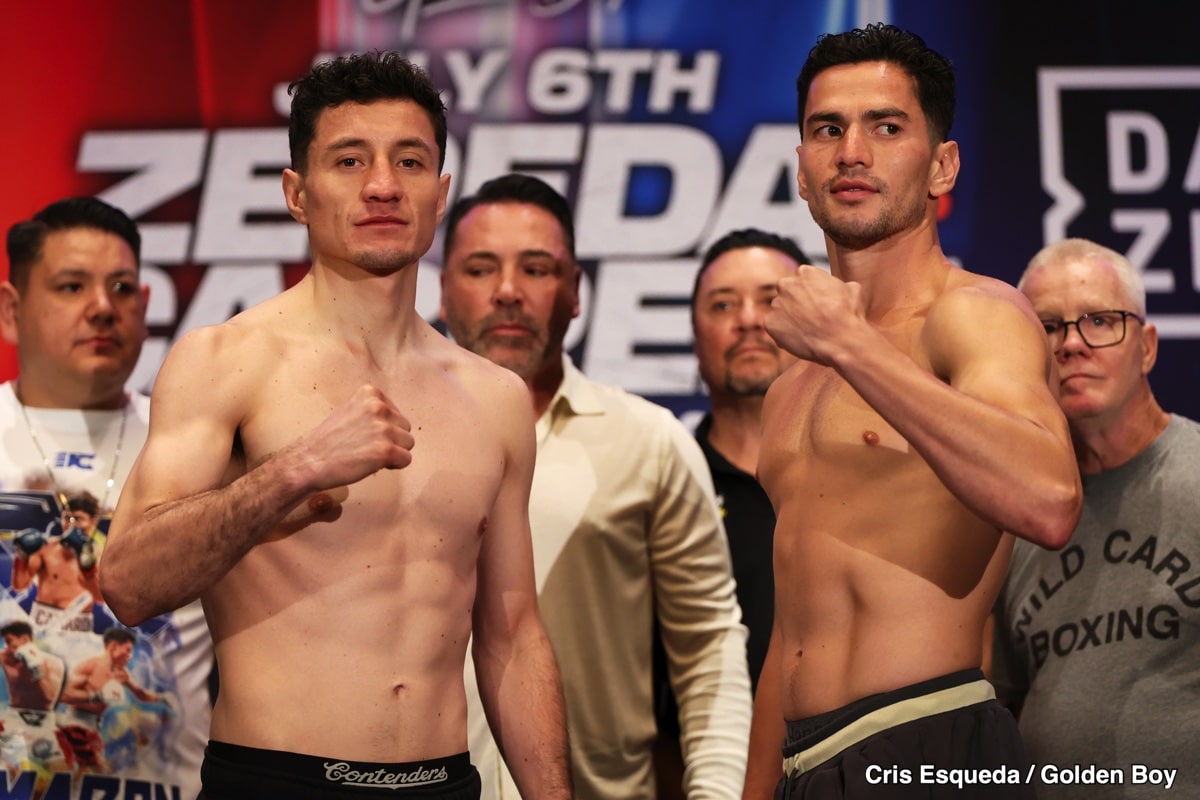 Saturday's DAZN Weights: William Zepeda vs. Giovanni Cabrera