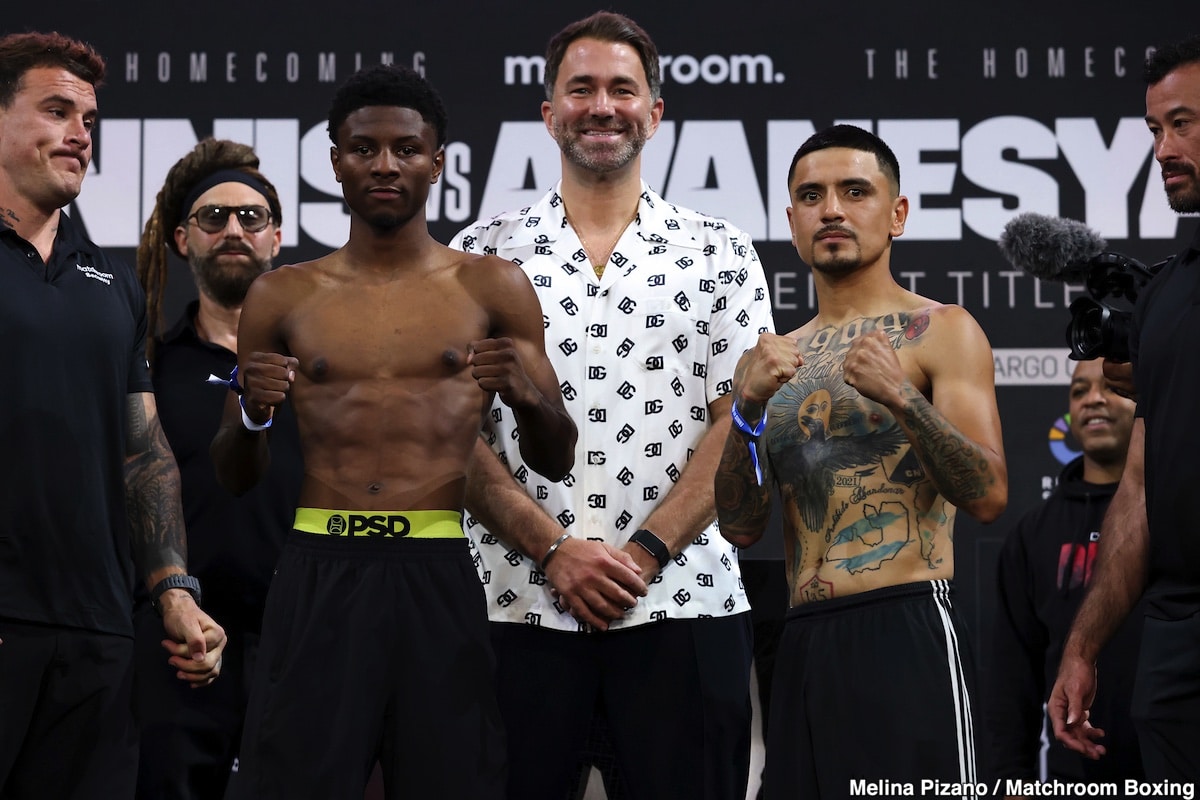 DAZN Weights: Ennis vs. Avanesyan - For Saturday