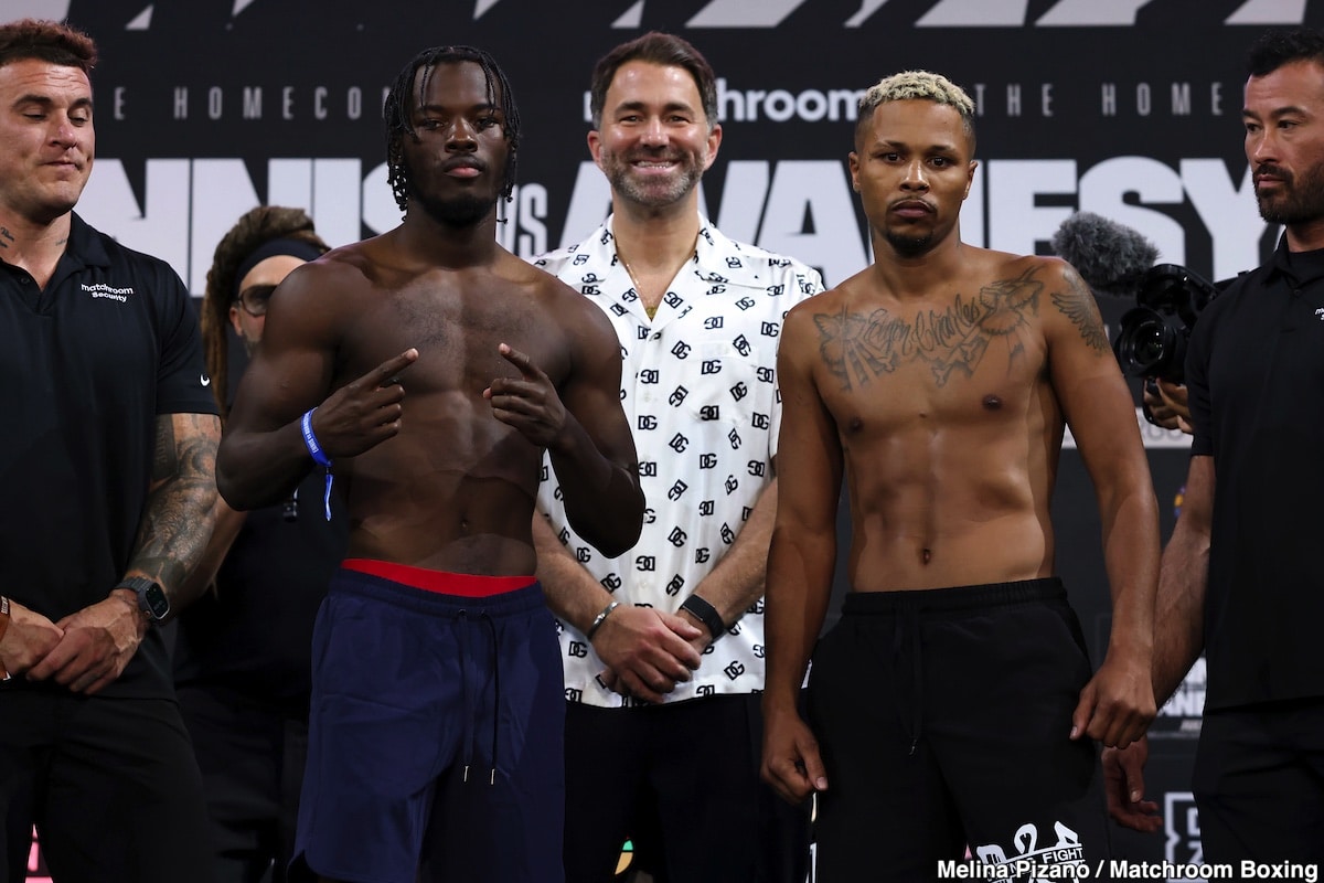 DAZN Weights: Ennis vs. Avanesyan - For Saturday