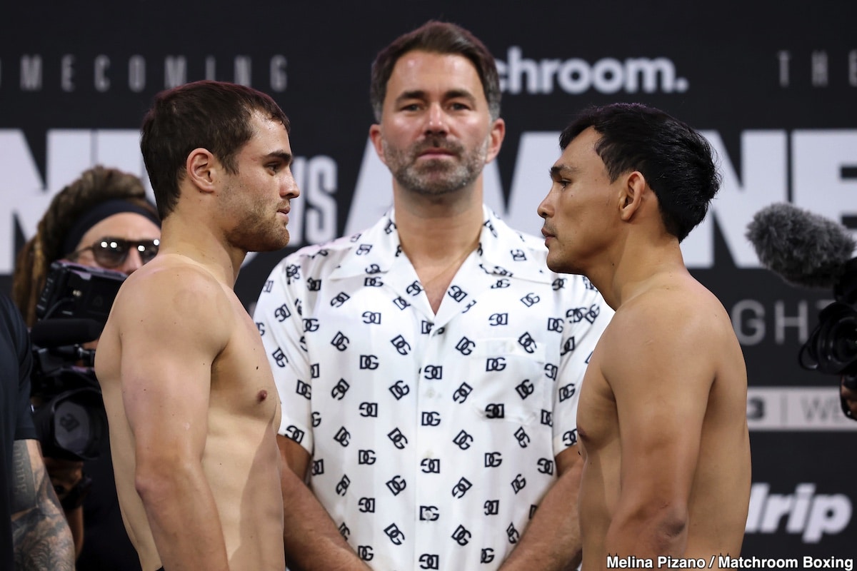 DAZN Weights: Ennis vs. Avanesyan - For Saturday