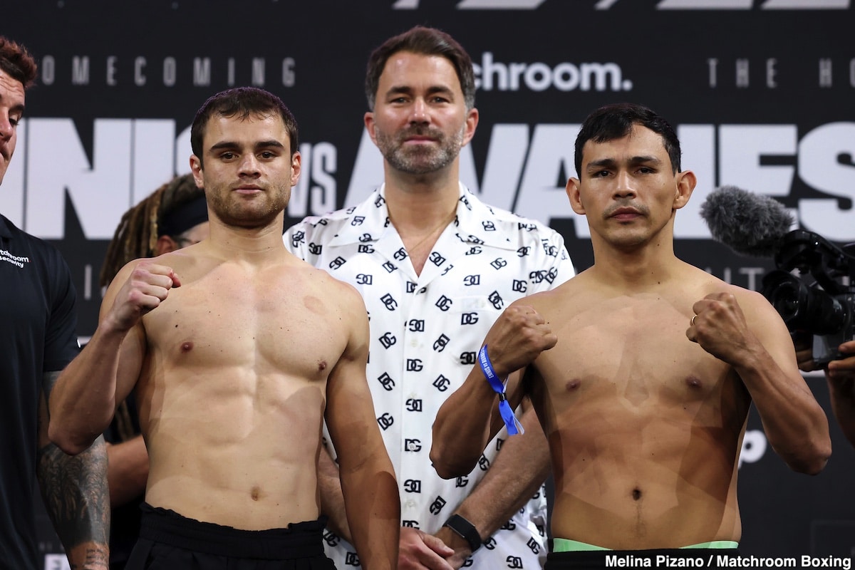 DAZN Weights: Ennis vs. Avanesyan - For Saturday