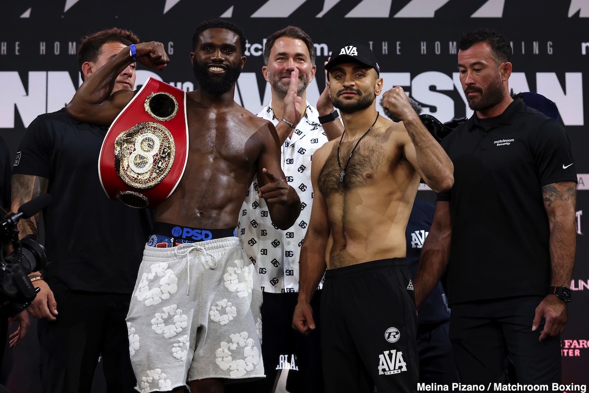 DAZN Weights: Ennis vs. Avanesyan - For Saturday