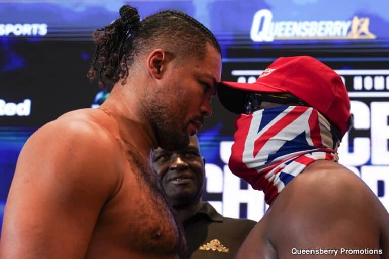 ESPN / TNT Sports Weigh-In: 256.7 For Chisora, 281.2 For Joyce