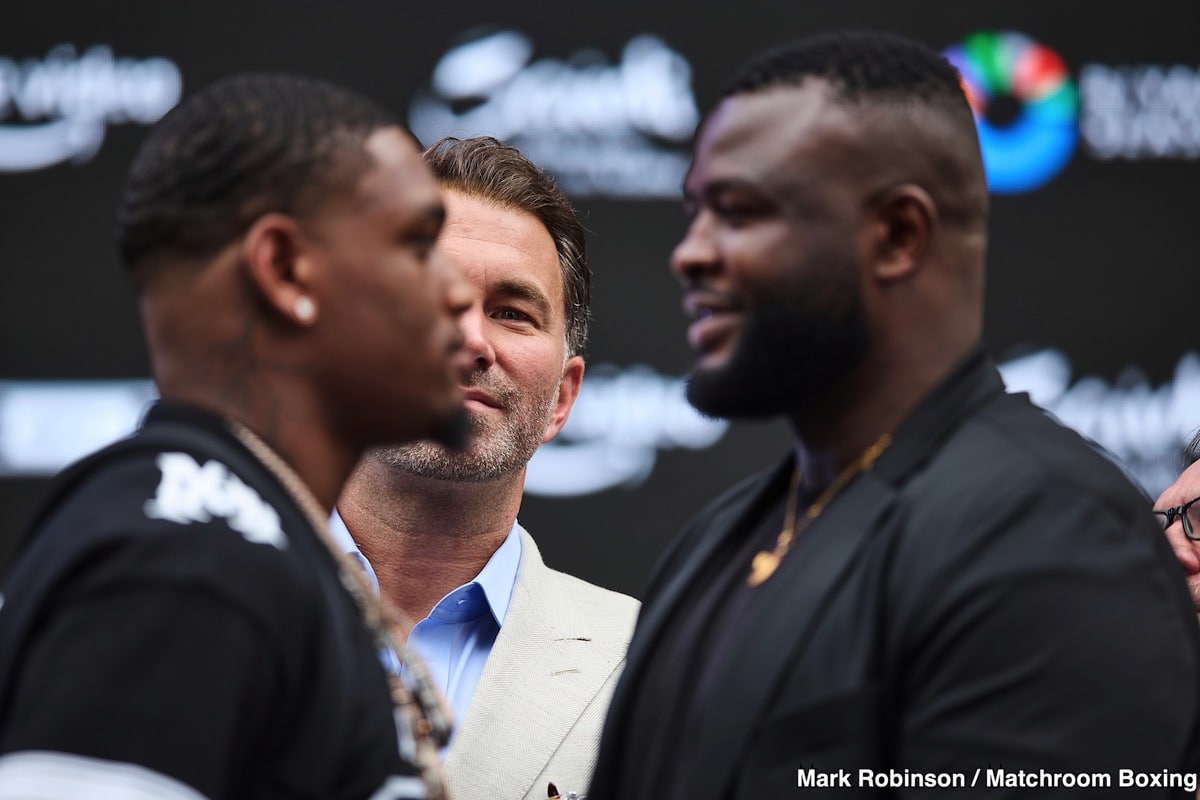 Jared Anderson & Eddie Hearn Discuss Wager on Bakole Fight