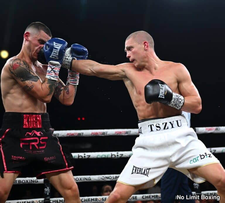 Nikita Tszyu Defeats Mazoudier, Zerafa Fight Ends In Chaos - Boxing Results