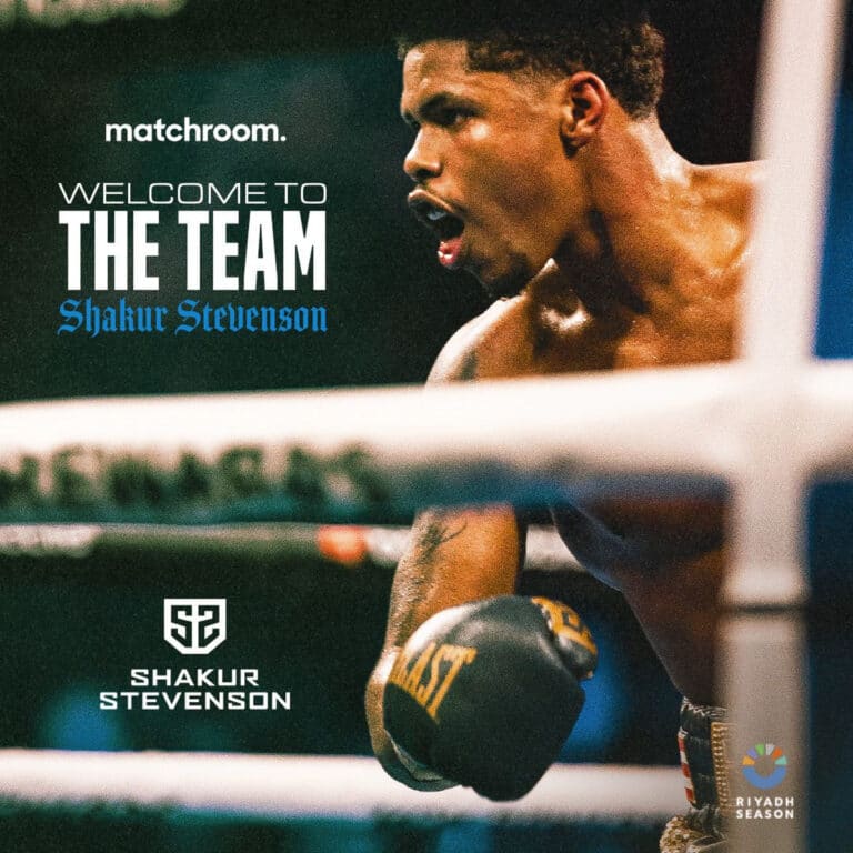 Matchroom Signs Shakur Stevenson to Promotional Deal