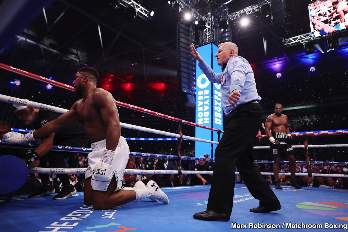 Eddie Hearn Blames Joshua Loss on First round Knockdown