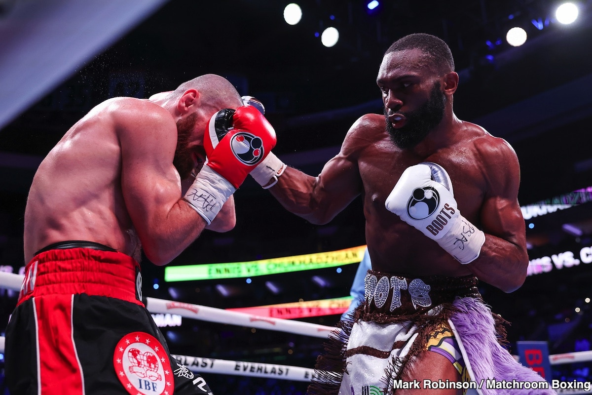 Jaron Ennis Labors to Win Over Karen Chukhadzhian - Boxing Results