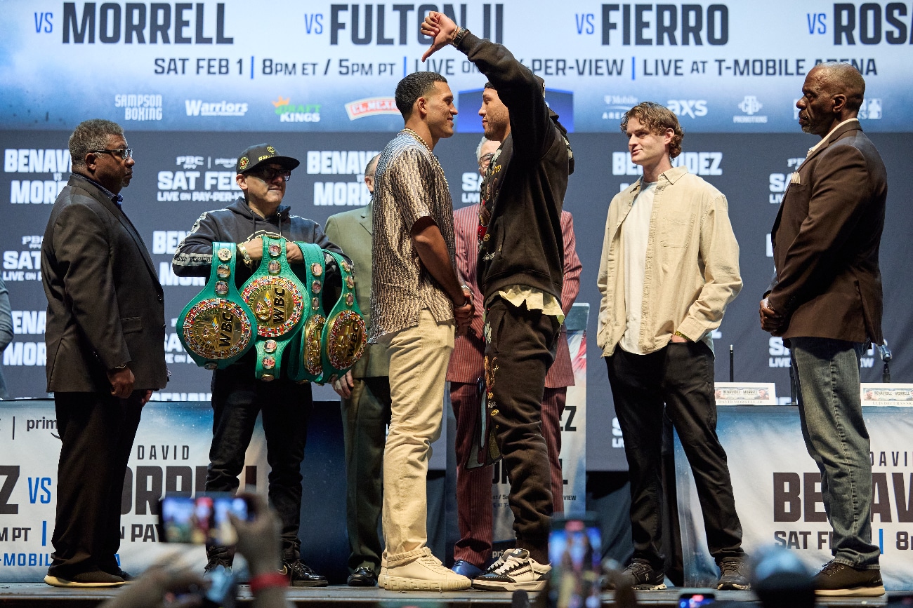 Benavidez's Belly Steals the Show at Morrell Face-Off