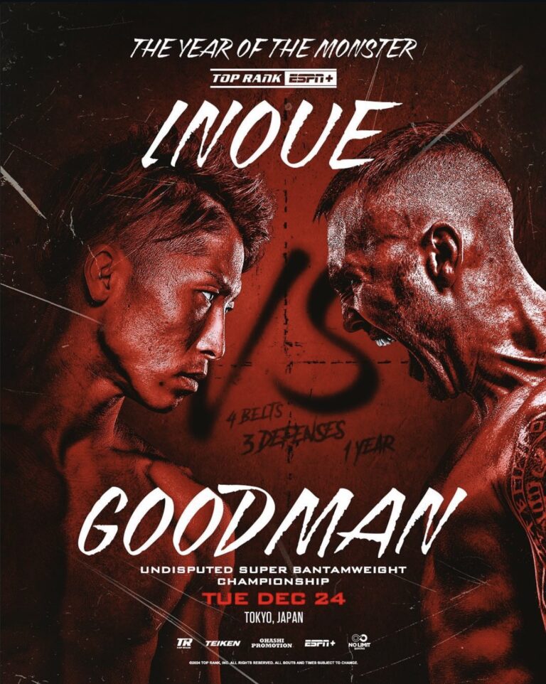 Christmas Eve And New Year's Eve Taken Care Of For Fight Fans: Inoue-Goodman, Martinez-Ioka II Both In Japan