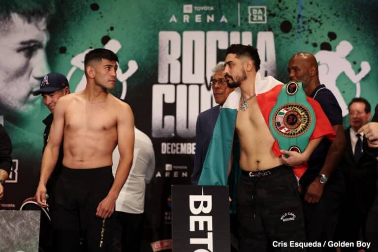 DAZN Official Weights: Alexis Rocha vs. Raul Curiel