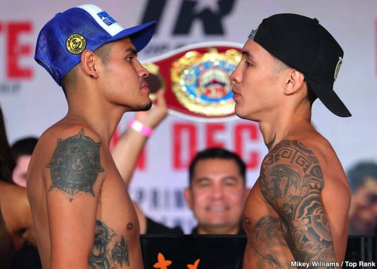 ESPN Official Weights: Navarrete vs. Valdez 2 And Espinoza vs. Robeisy 2