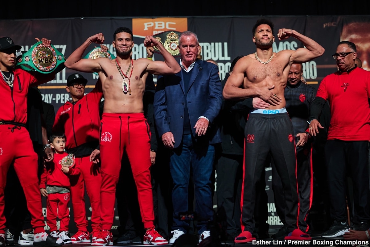 Prime Video PPV Official Weights: Benavidez vs. Morrell