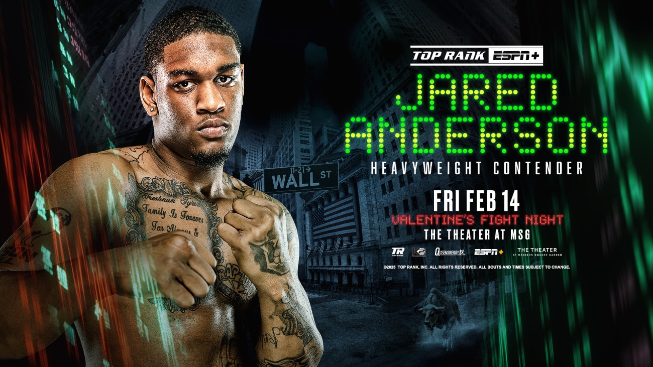 Jared Anderson Seeks to Bounce Back on Berinchyk-Davis Undercard