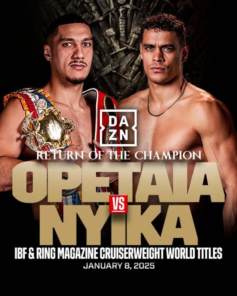 Boxing Tonight: Opetaia vs. Nyika – Live Results