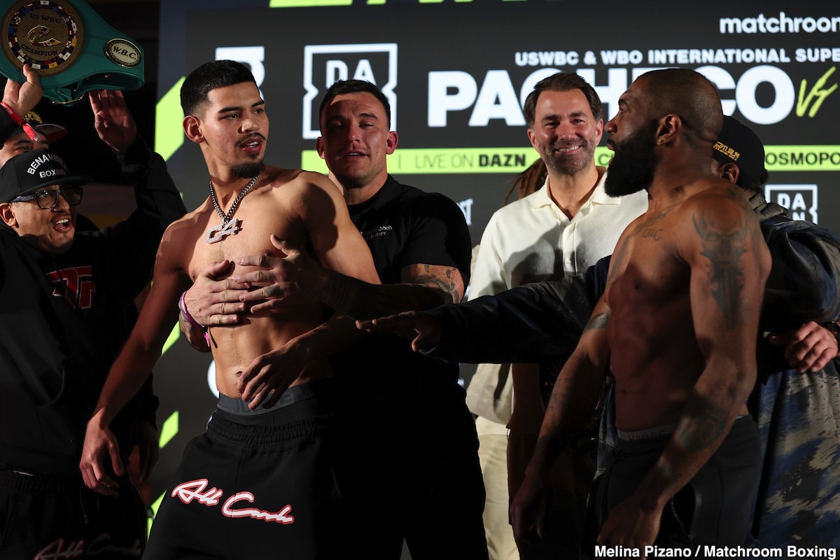 DAZN Official Weights: Pacheco - Nelson & Cruz - Salcido - For Saturday