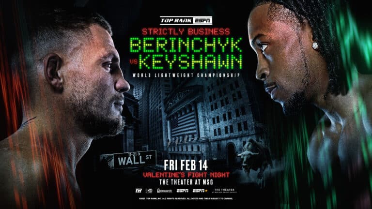 Top Rank's Future Star? Keyshawn Davis Challenges Berinchyk On February 14th