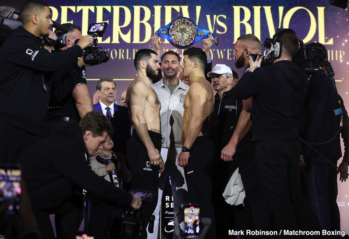 DAZN PPV Official Weights: Beterbiev vs. Bivol 2 - For Saturday