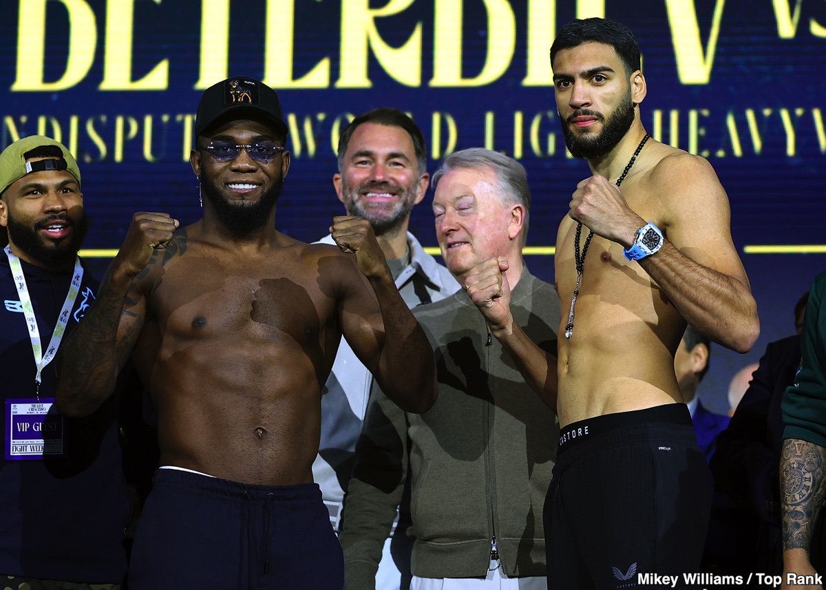 DAZN PPV Official Weights: Beterbiev vs. Bivol 2 - For Saturday