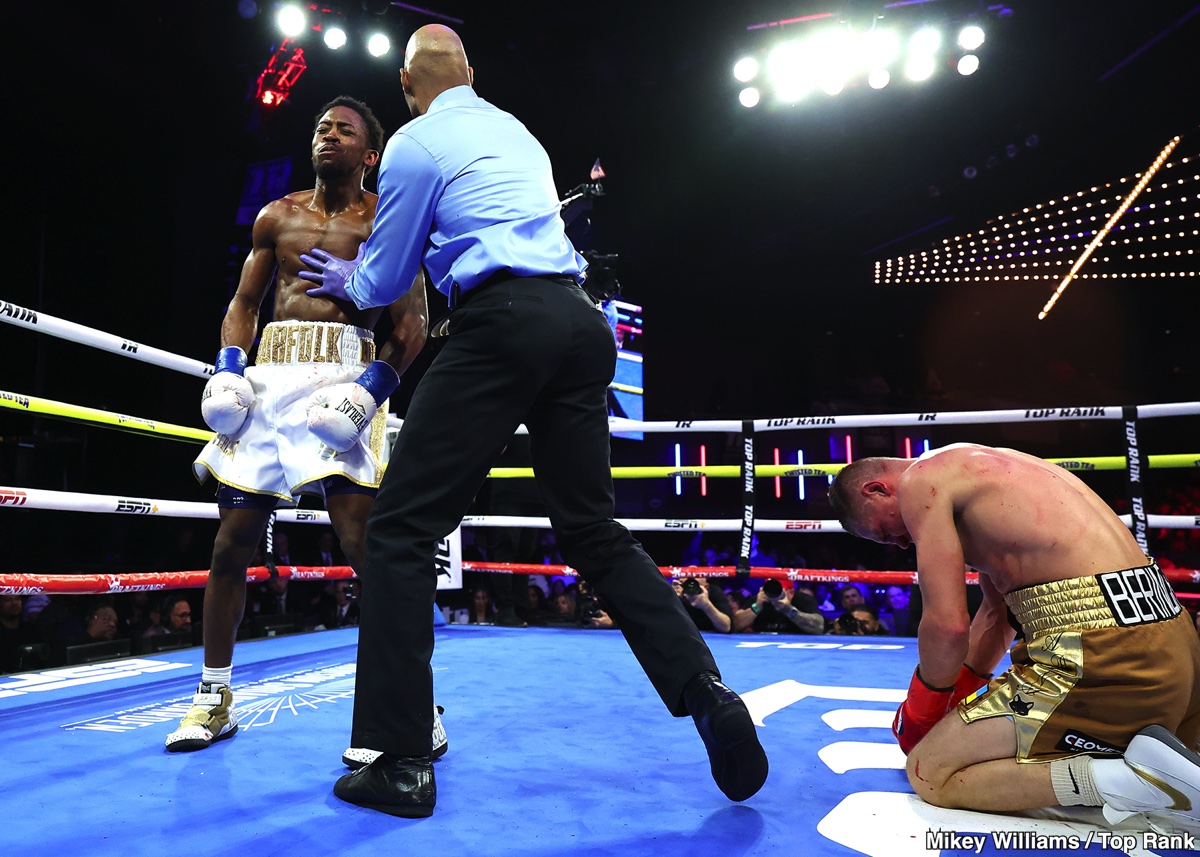 Davis Stops Berinchyk, Calls Out Lomachenko and Gervont Davis - Boxing Results