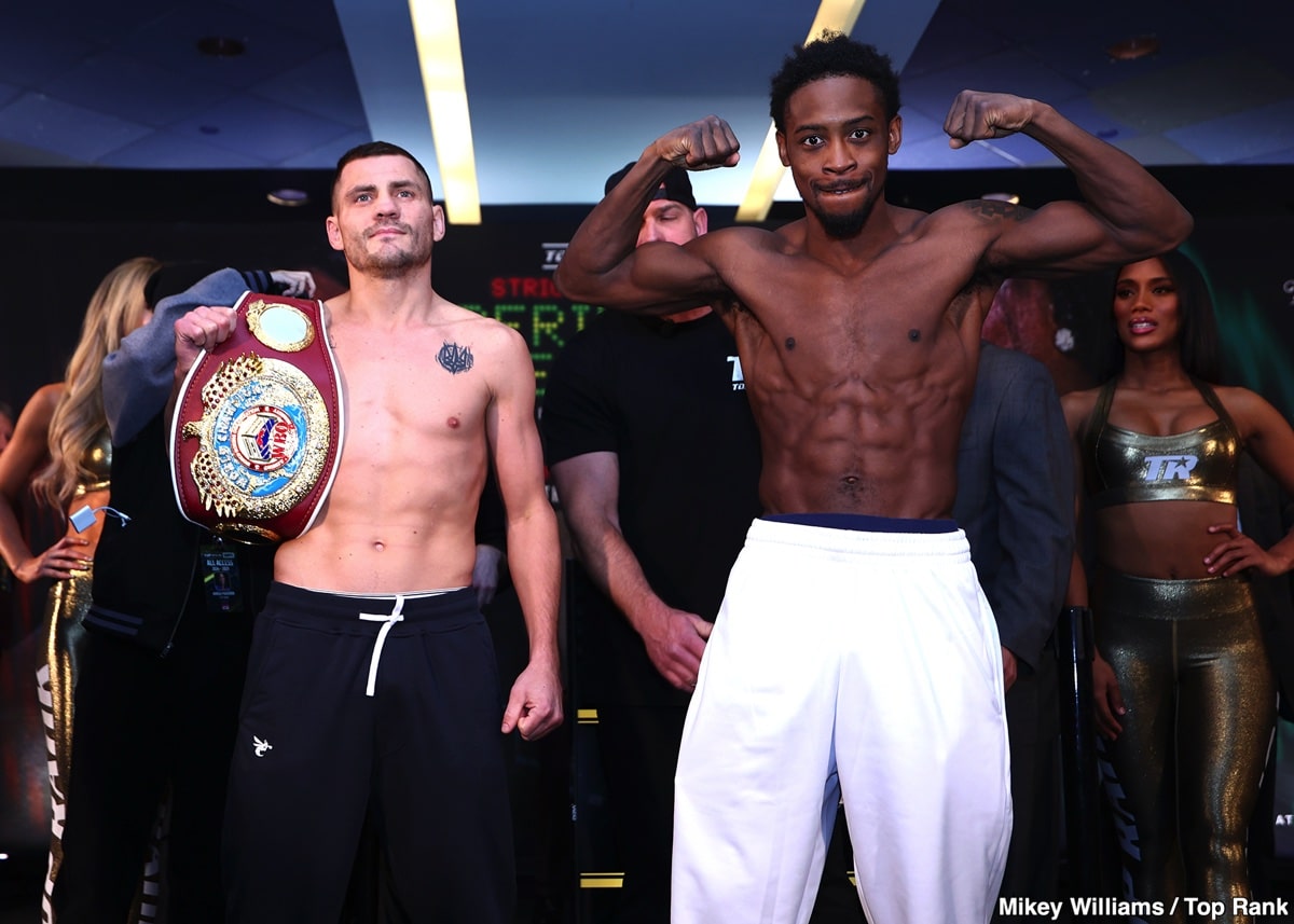 ESPN Official Weights: Denys Berinchyk vs. Keyshawn Davis