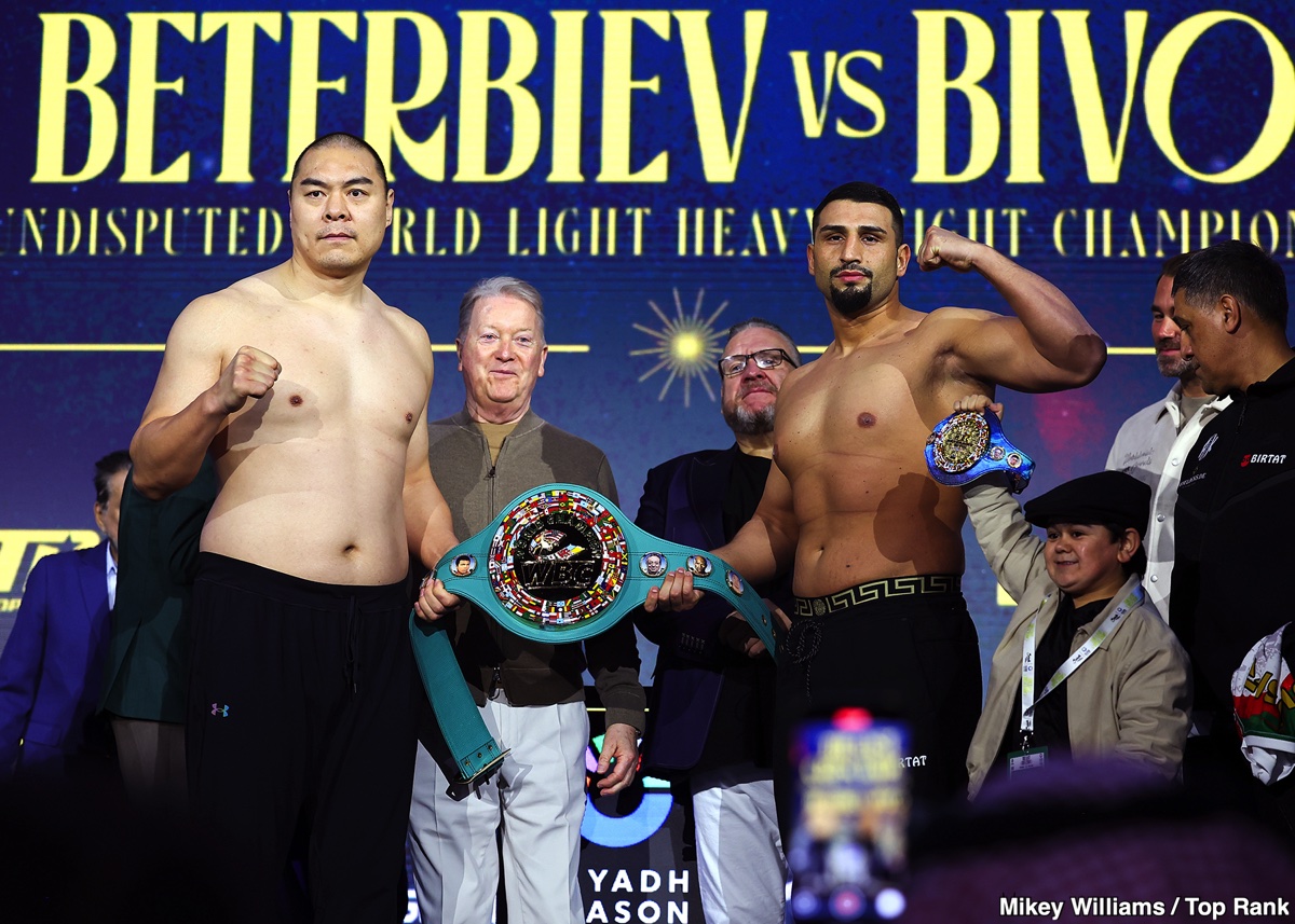 DAZN PPV Official Weights: Beterbiev vs. Bivol 2 - For Saturday