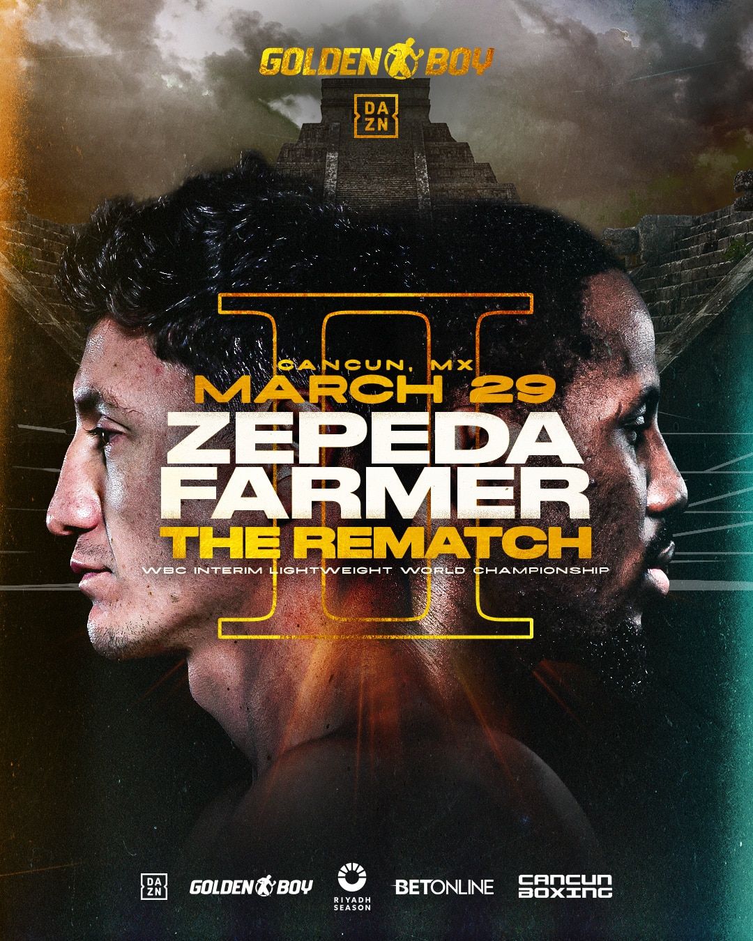 Zepeda vs. Farmer 2: Cancun Clash on March 29th