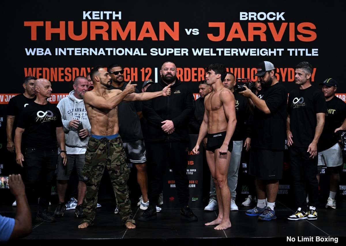 PBC Weights: Keith Thurman vs. Brock Jarvis