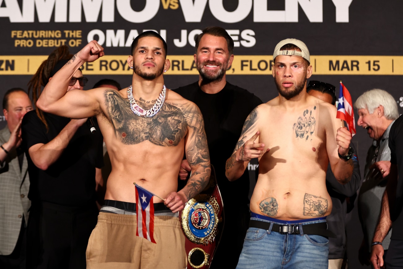 DAZN Official Weights: Williams vs. Volny and Berlanga vs. Gonzalez-Ortiz