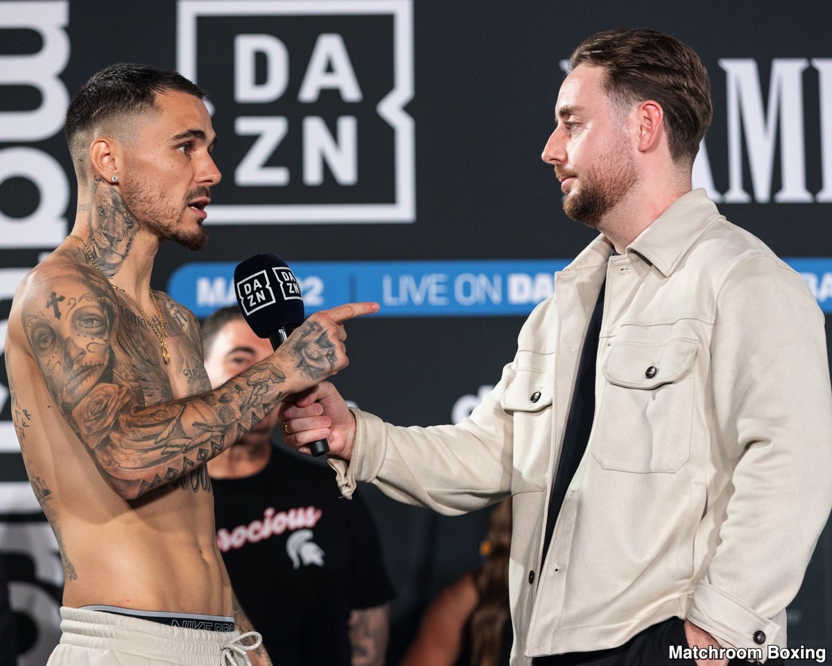 DAZN Official Weights: Kambosos Jr. vs. Wyllie - For Saturday in Sydney